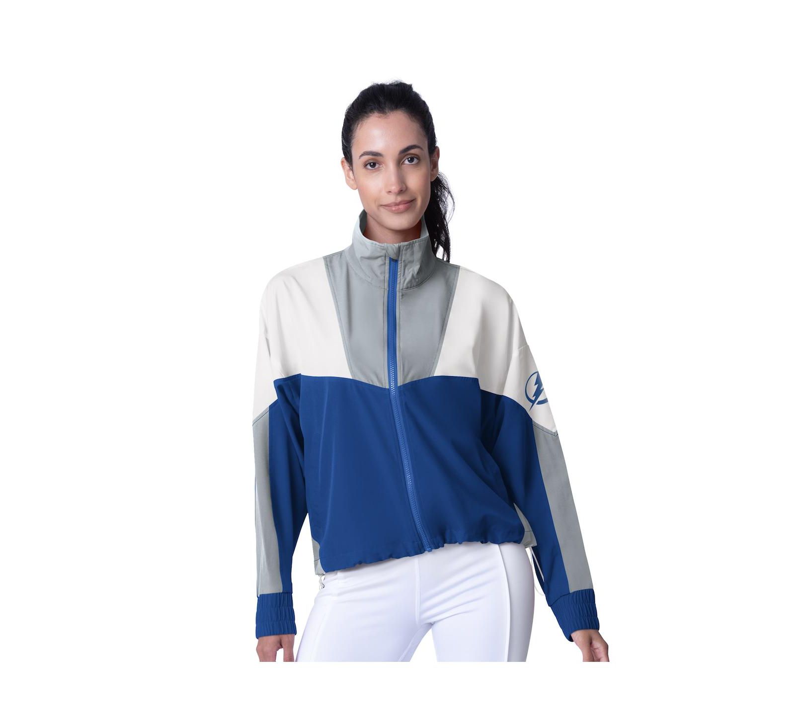 Женская куртка MSX by Michael Strahan Tampa Bay Lightning Tessa Full-Zip Blue/Gray