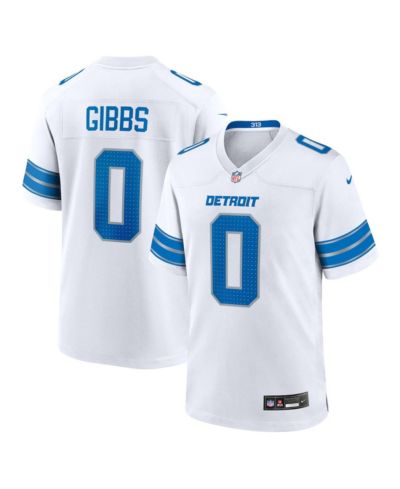 Мужская джерси Nike Jahmyr Gibbs White Detroit Lions Game Player