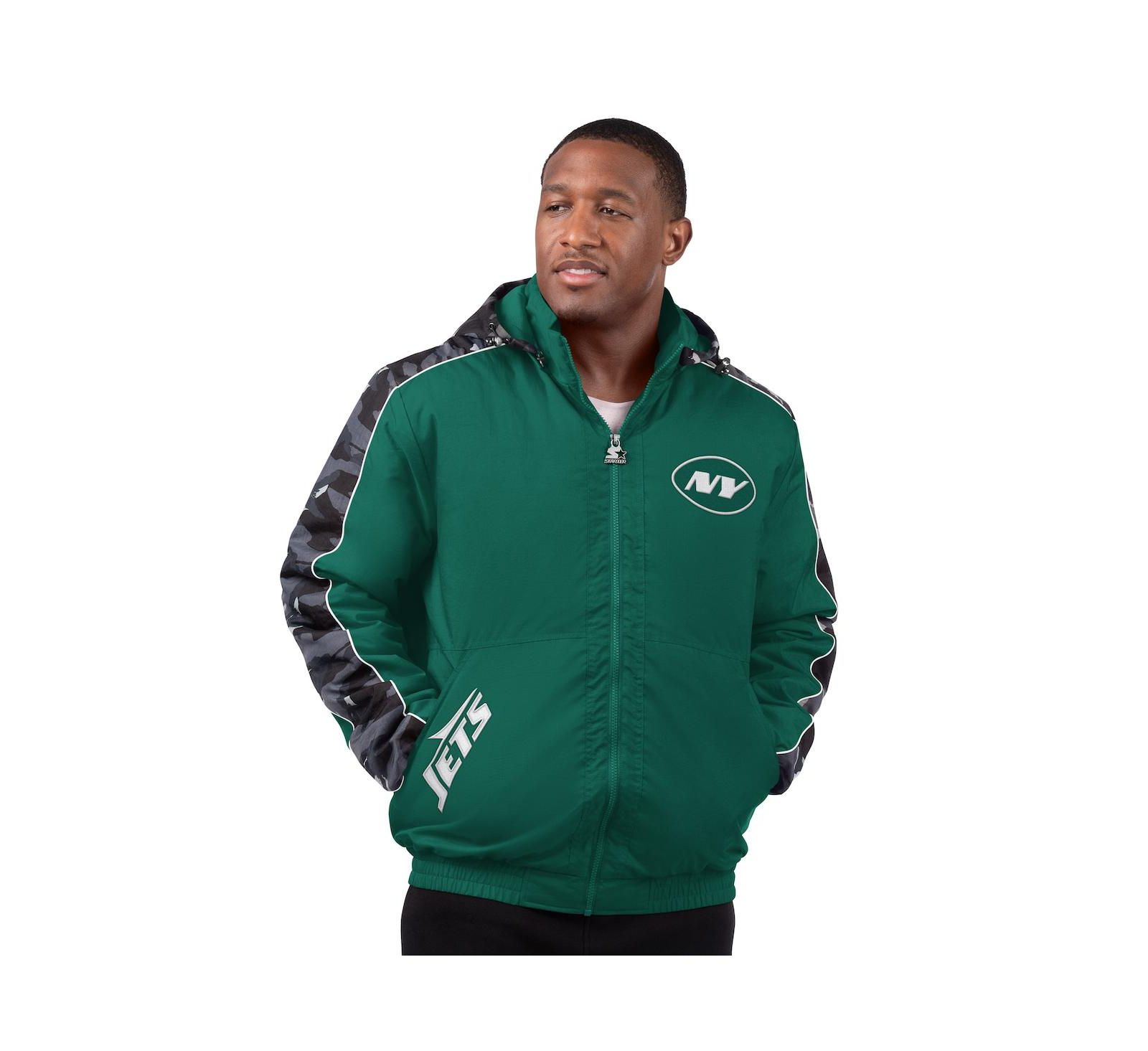 Starter Men's Green New York Jets Thursday Night Gridiron Full-Zip Jacket