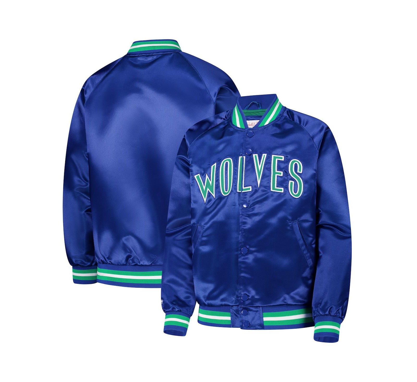 Mitchell & Ness куртка Mitchell & Ness Hardwood Classics Satin Raglan Full-Snap для мальчиков и девочек