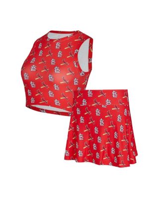 Concepts Sport Женский комплект из 2-х частей: трикотажный топ и снукки красного цвета St. Louis Cardinals