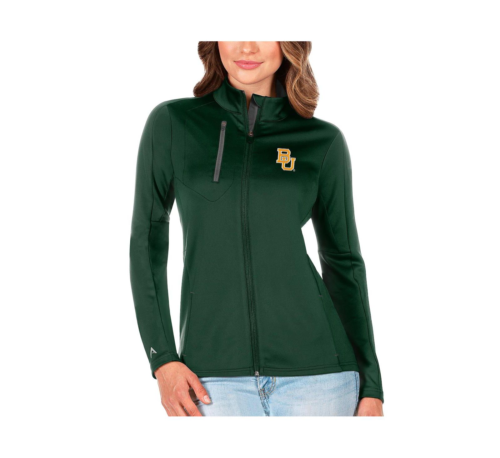 Женская куртка Antigua Green/Graphite Baylor Bears Generation Full-Zip