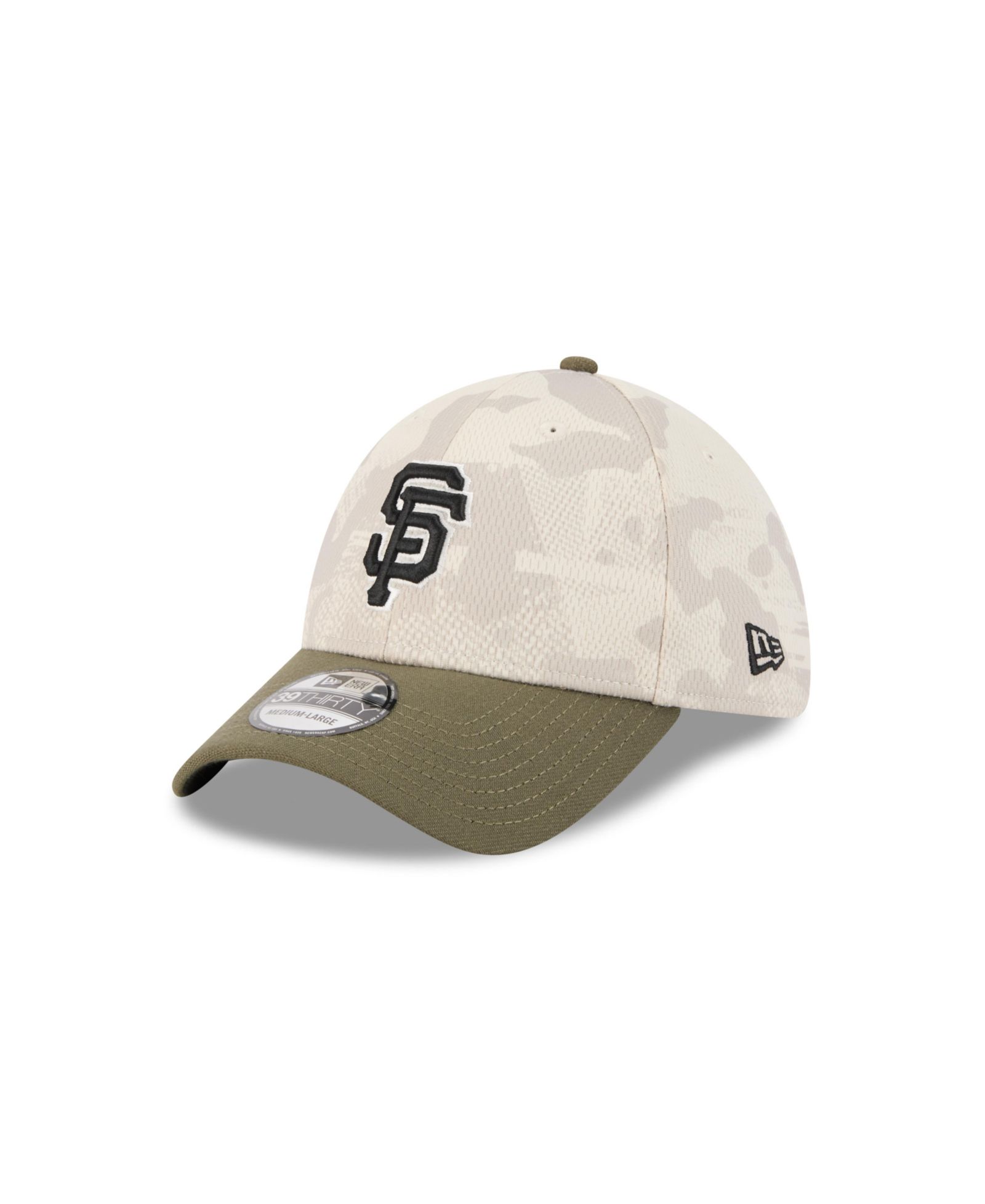 Кепка New Era 39THIRTY Flex, San Francisco Giants, светло-бежевый/оливковый, мужская
