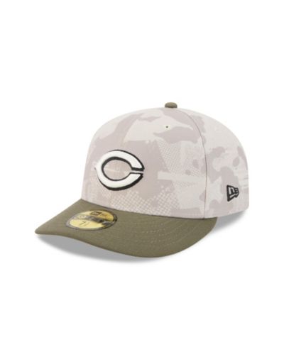 Мужская кепка New Era 59FIFTY Cincinnati Reds 2025 Armed Forces Day, светло-бежевый/оливковый