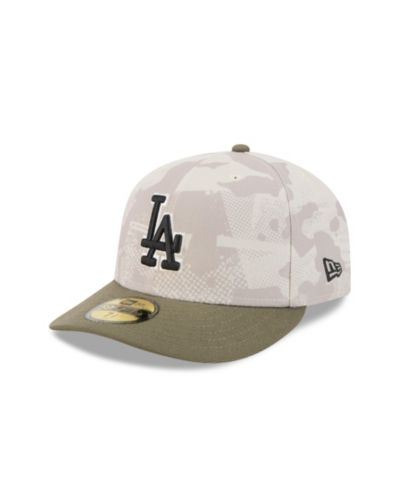 Мужская кепка New Era Light Beige/Olive Los Angeles Dodgers 2025 Armed Forces Day 59FIFTY