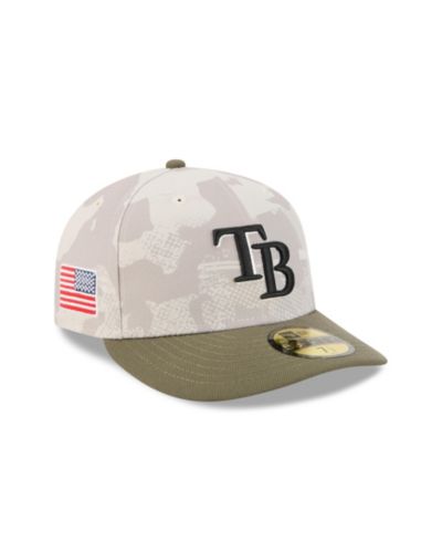 New Era мужская бежевая/оливковая кепка 59FIFTY Tampa Bay Rays 2025 Armed Forces Day