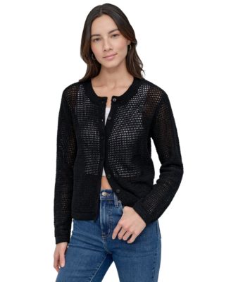 Женский кардиган DKNY Jeans Baby Chenille Open-Stitch Long-Sleeve