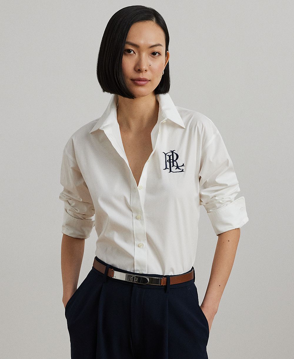 Мужская рубашка Lauren Ralph Lauren Petite Relaxed Fit Stretch Cotton