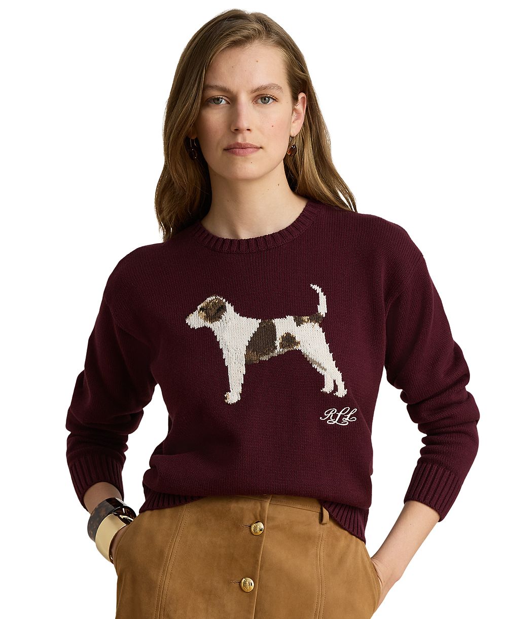 Женский джемпер Lauren Ralph Lauren Petite Intarsia-Knit Crewneck