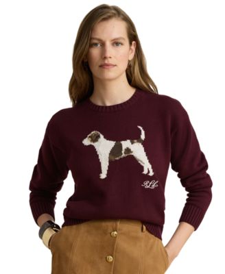 Женский джемпер Lauren Ralph Lauren Petite Intarsia-Knit Crewneck