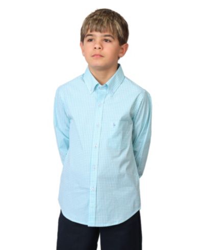 Tailorbyrd рубашка Gingham с длинным рукавом для мальчиков