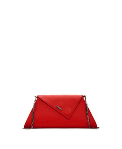 Красный вечерний клатч SUSU Saffiano Leather Crossbody Handbag