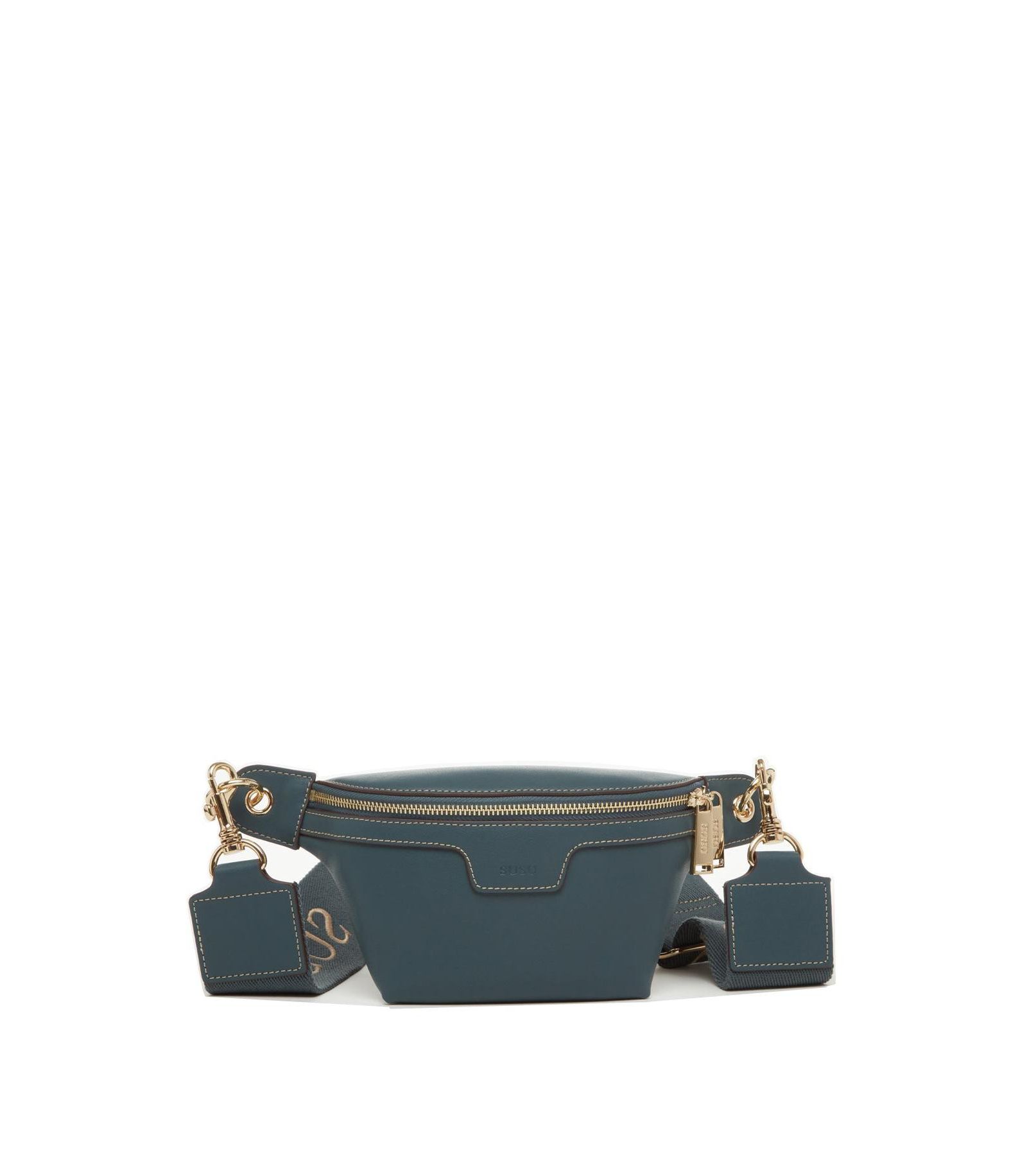 Сумка через плечо SUSU Chest Sling Bag Small Blue Leather Crossbody