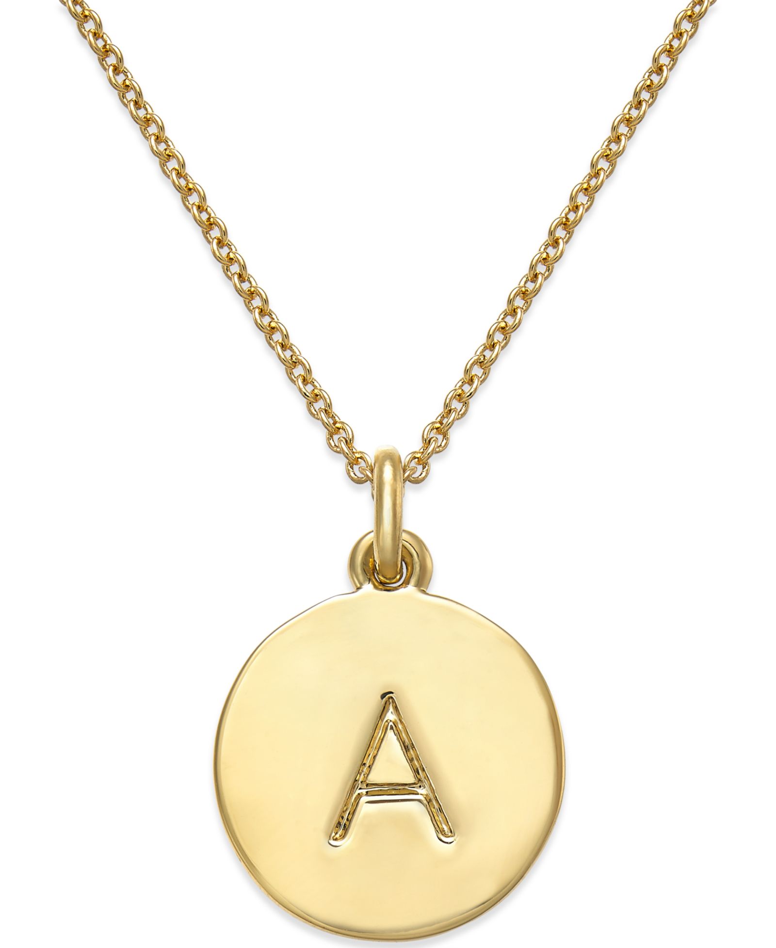 Подвеска Kate Spade New York 12k Gold-Plated Initials, 17" + 3" Extender