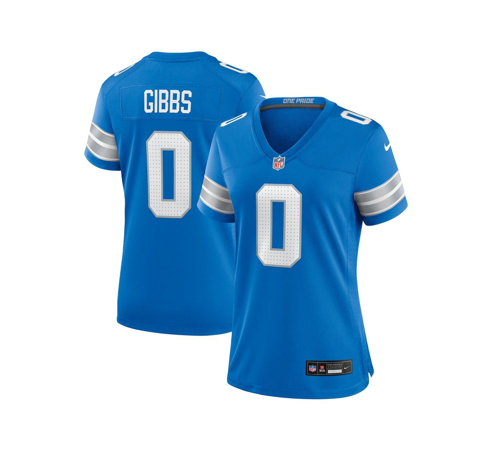 Nike Women's Jahmyr Gibbs Blue Detroit Lions Game Player Jersey