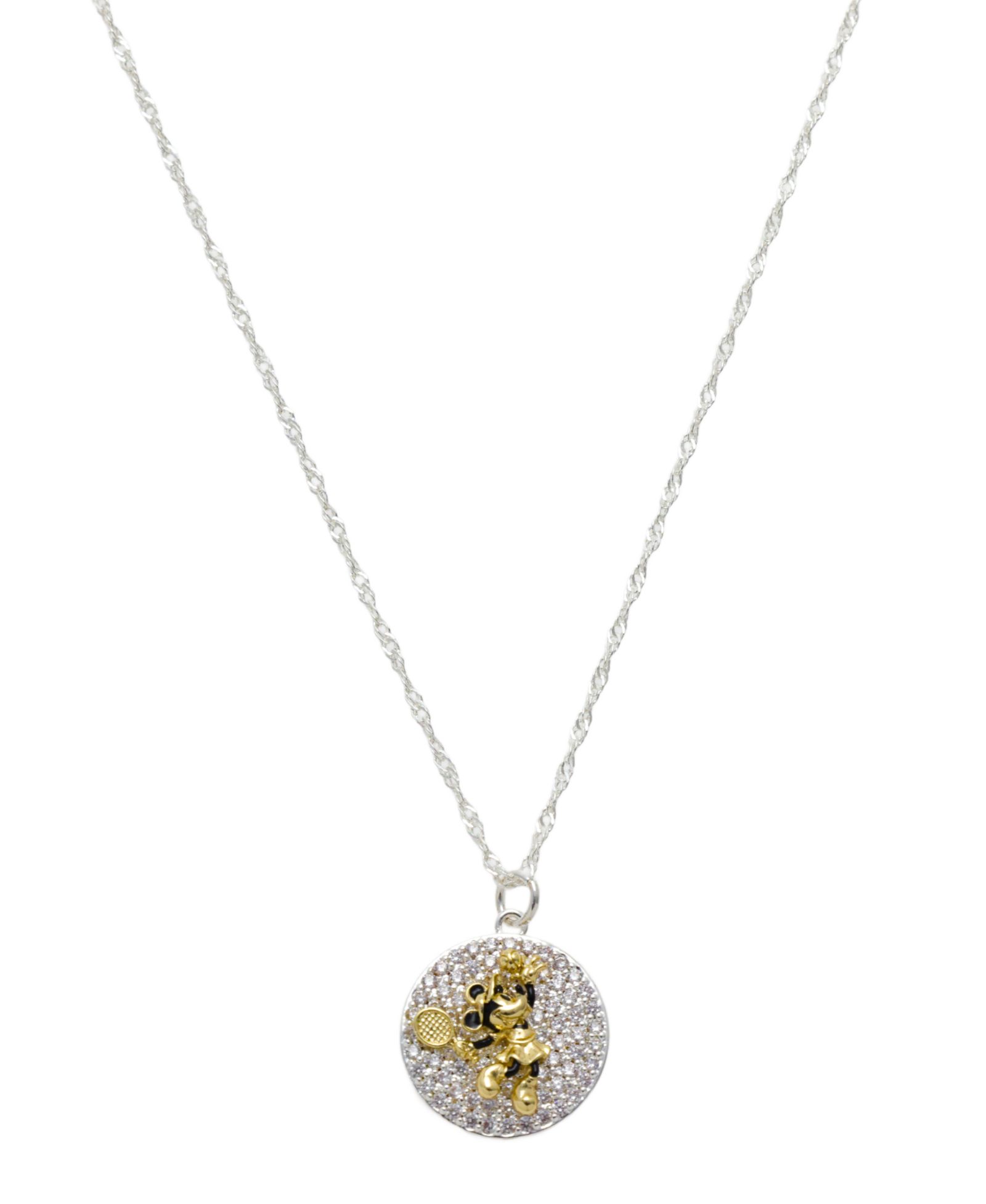 Подвеска-кулон Disney Minnie Mouse Cubic Zirconia Tennis Pendant Necklace