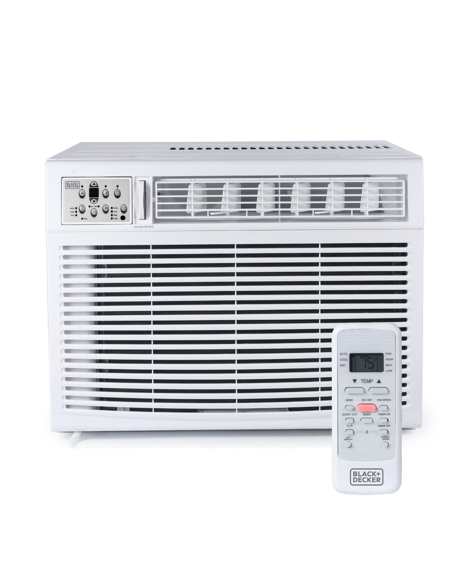 BLACK+DECKER Window or Through The Wall Air Conditioner 18000 BTU, AC Window Unit Cools Up to 1000 Square Feet, White