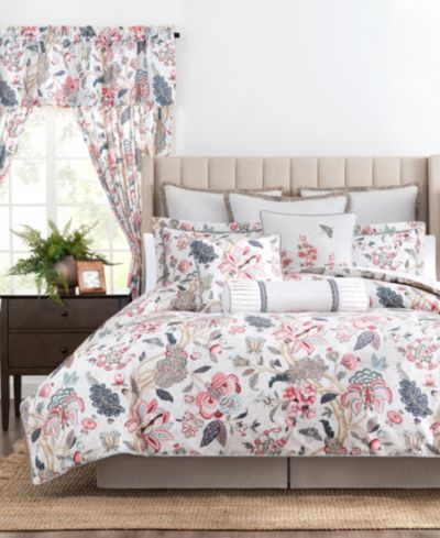 Комплект из 4 предметов Rose Tree Talia Floral Print Comforter, Queen