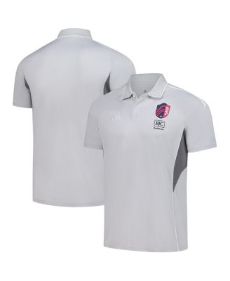 Мужская тренировочная рубашка-поло adidas Silver St. Louis City SC 2025