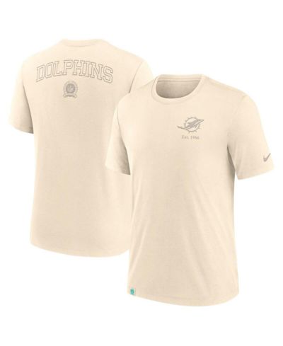 Nike Мужская футболка Miami Dolphins Glory Tri-Blend, цвет Cream