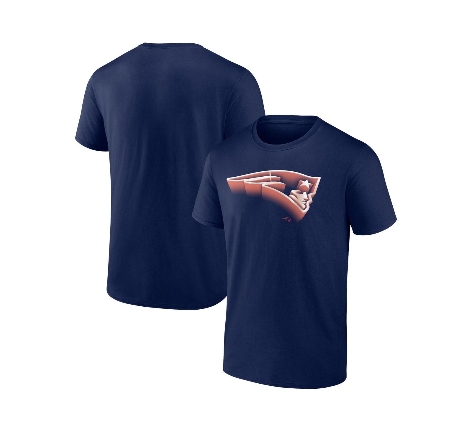 Fanatics Мужская футболка New England Patriots Chrome Dimension темно-синяя