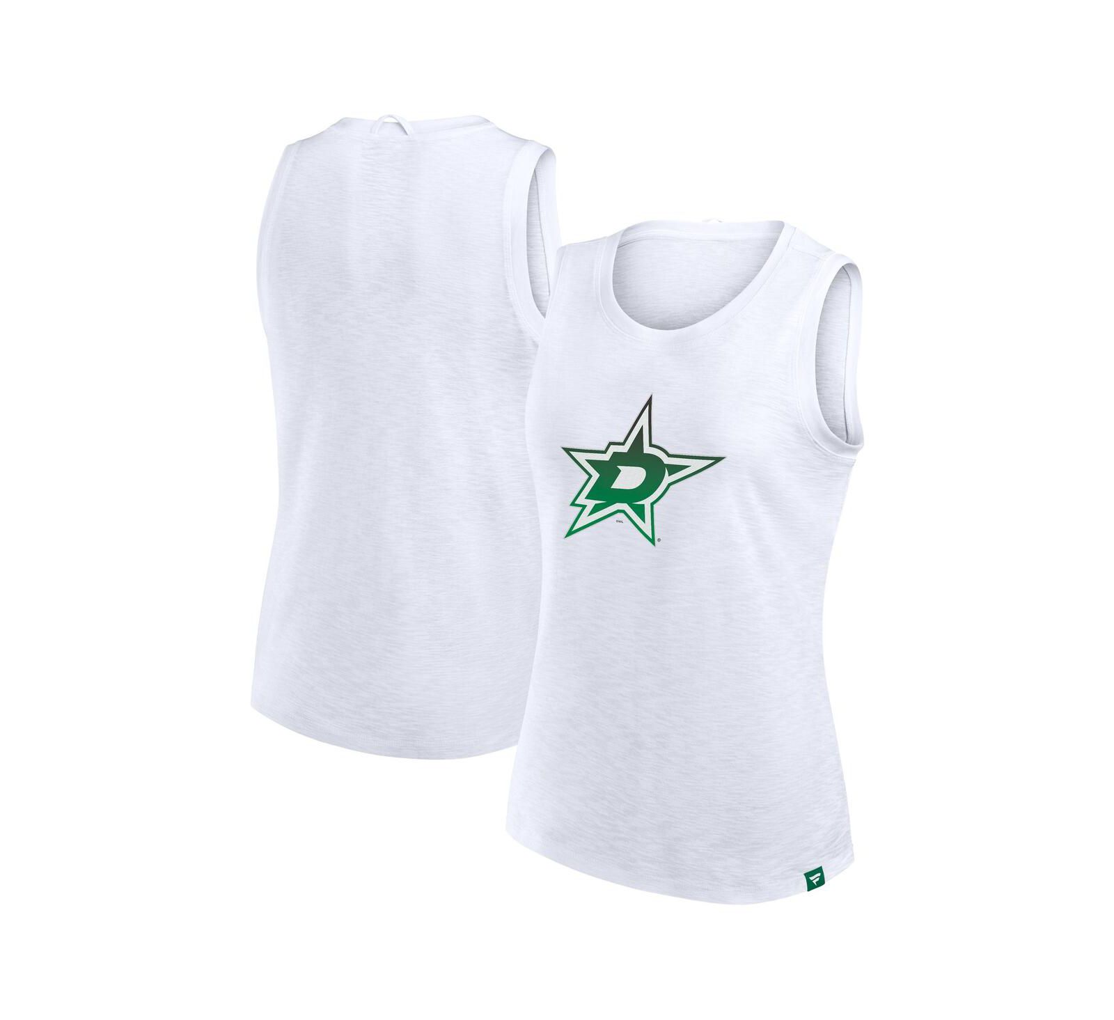 Женский топ Fanatics Women's White Dallas Stars Slub Tank
