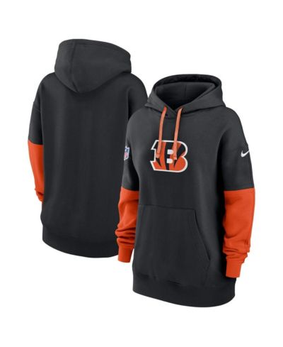 Женский худи Nike Black Cincinnati Bengals 2024 Sideline Essential Fleece Pullover