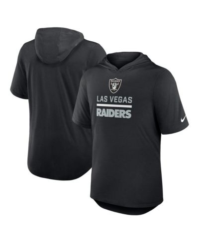 Nike Мужская футболка-худи Las Vegas Raiders Lockup Tri-Blend черного цвета