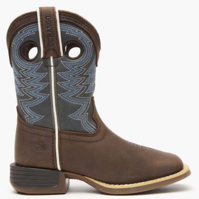 Durango Lil' Rebel Pro Big Kid's Blue Western Boot