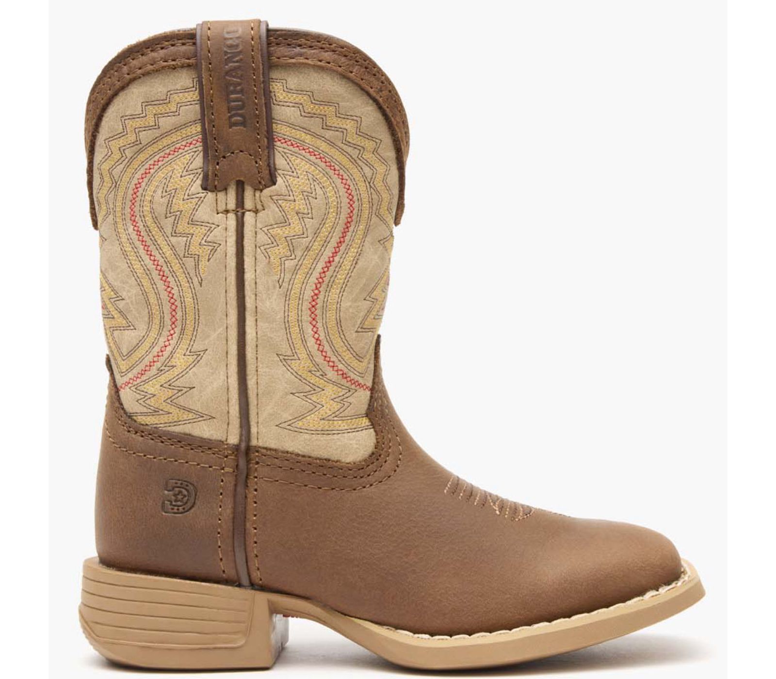 Durango Lil' Rebel Pro Big Kids' Coffee and Bone Western Boot