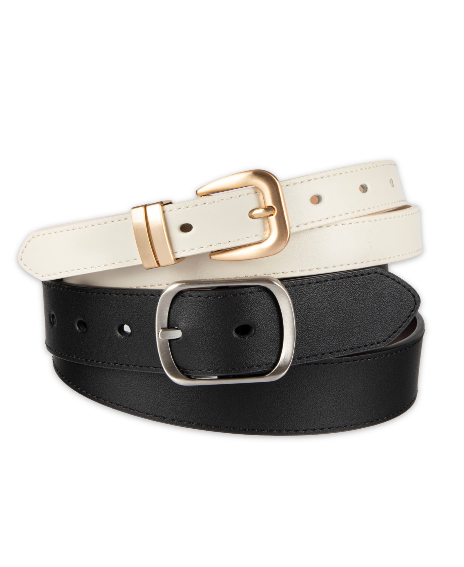 Calvin Klein 2-Pc. Reversible Center Bar Buckle Belt Set