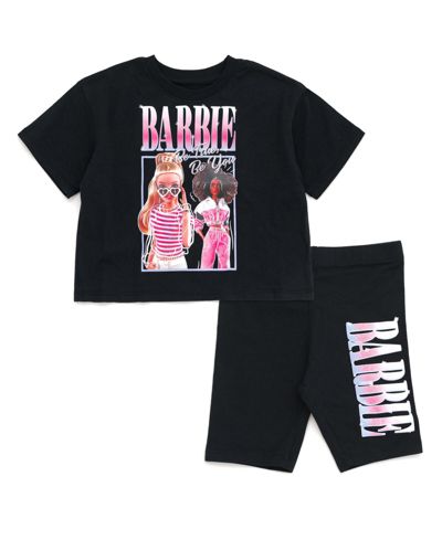 Barbie Детский комплект: укороченная футболка и велосипедки