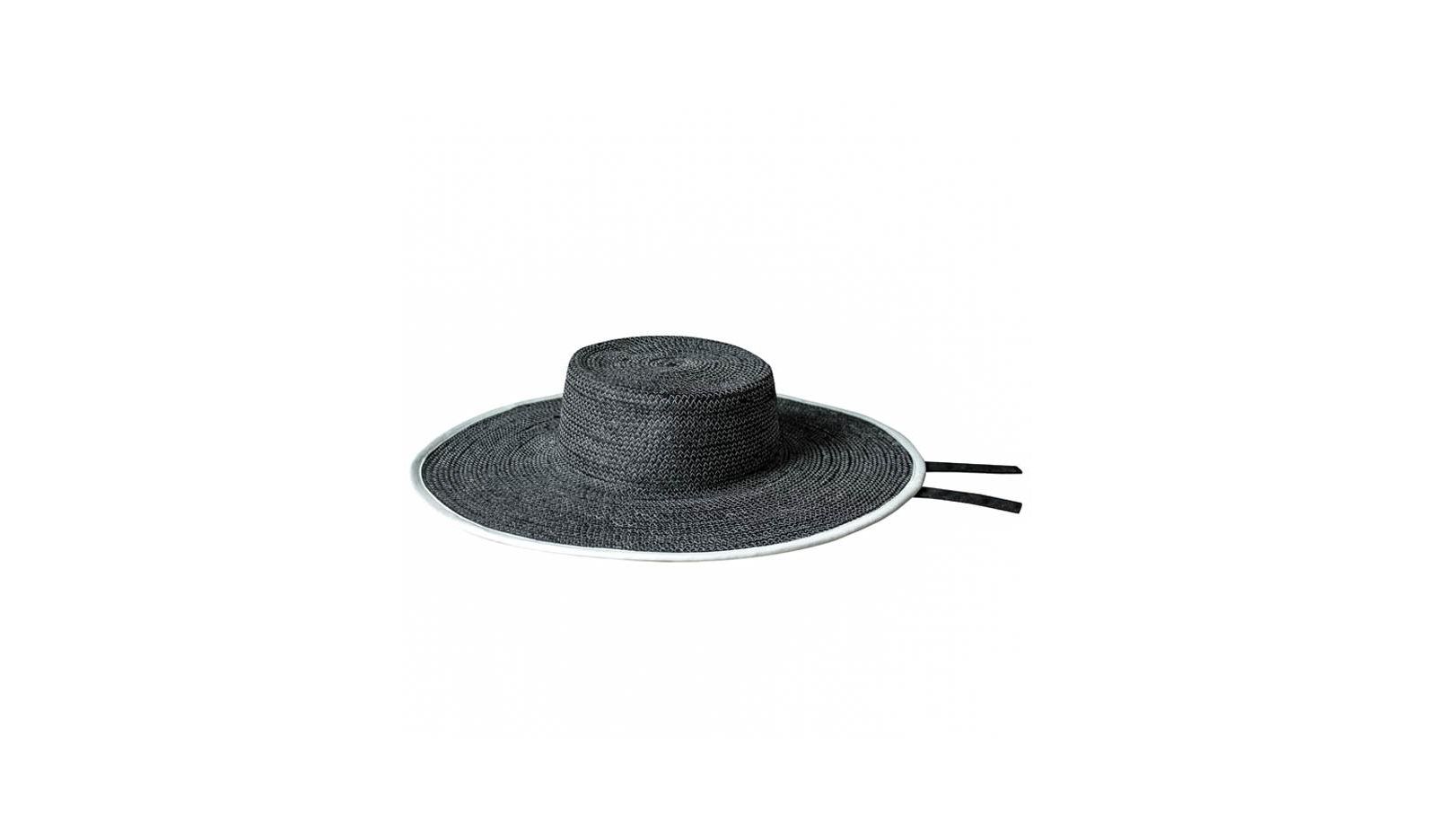 Шляпка Boater из джута Brunna.co Black