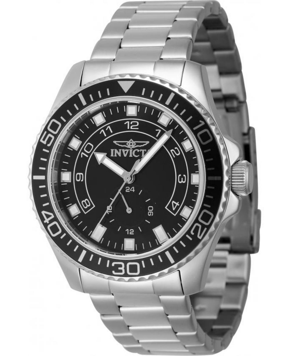 Invicta Men's 47125 Pro Diver Quartz Multifunction Black Dial Watch