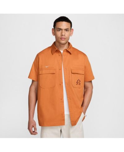 Мужская рубашка Nike Club America CA x CA Woven Button-Down Burnt Orange