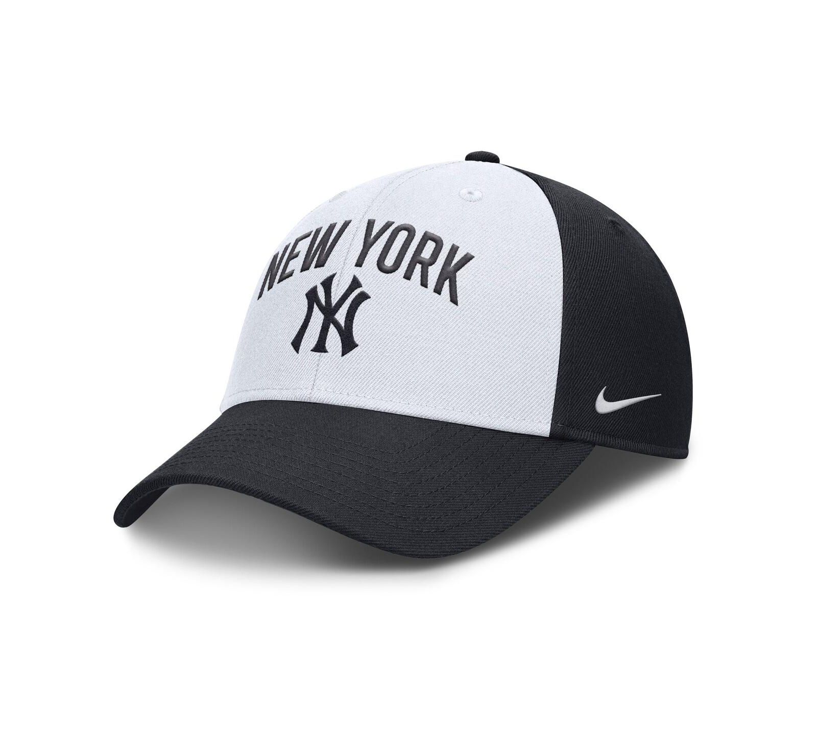 Nike Men's White/Navy New York Yankees Club Performance Adjustable Hat