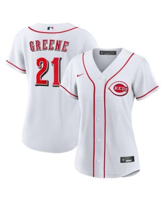 Женская реплика джерси Nike Cincinnati Reds Home Hunter Greene White