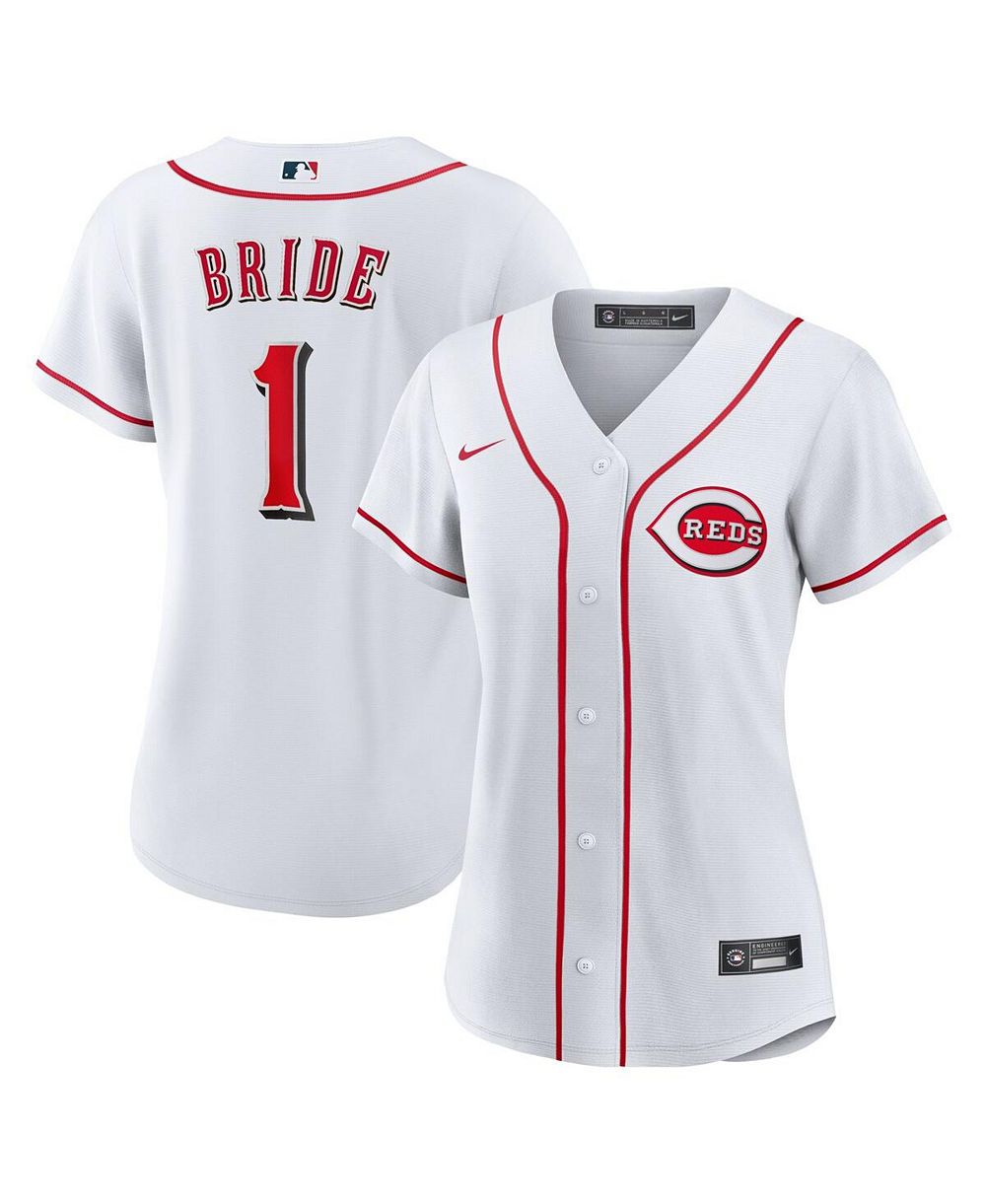 Женская джерси Nike Cincinnati Reds 1 Bride Home Replica белая