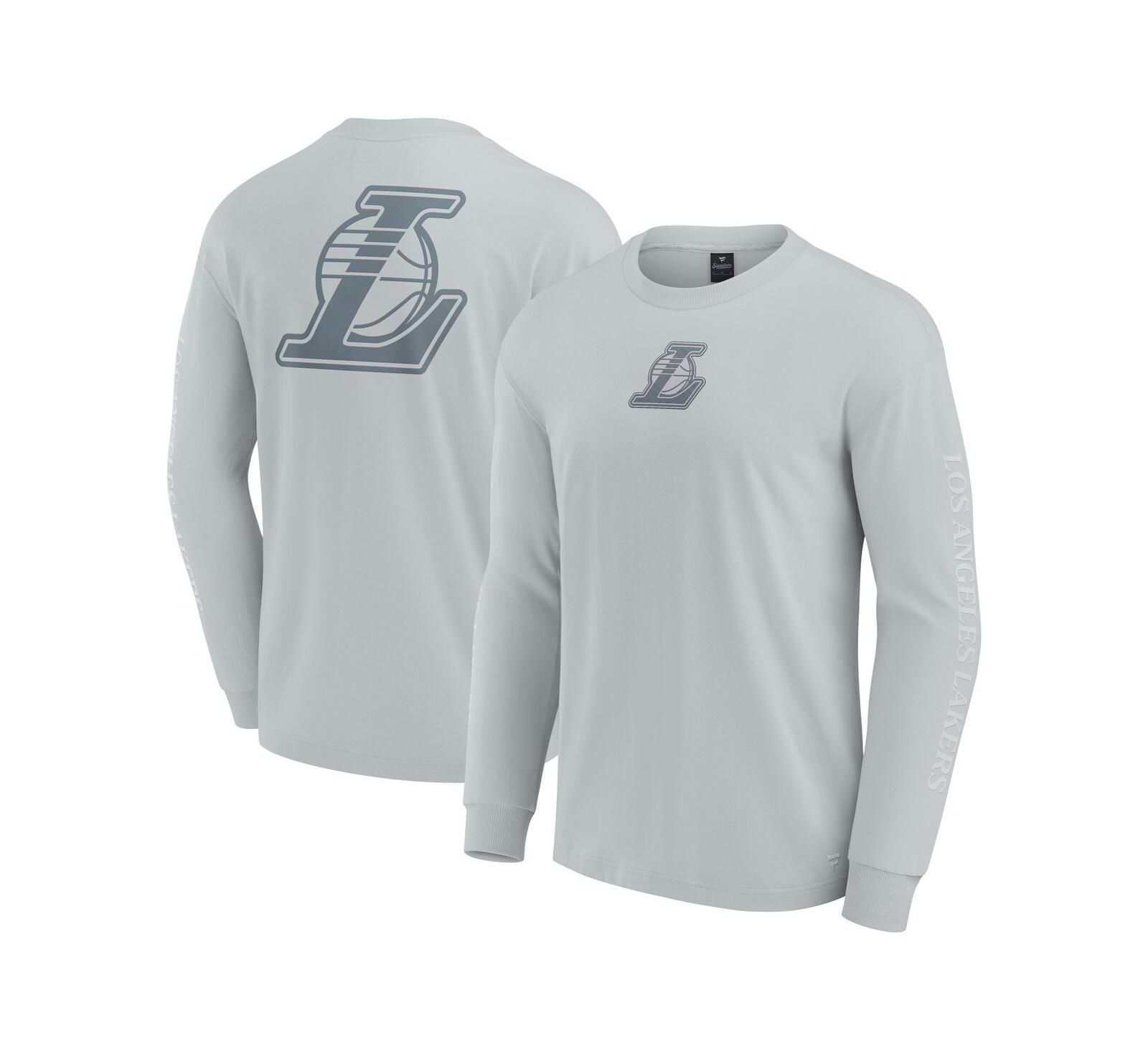 Fanatics Мужская серая футболка с логотипом Los Angeles Lakers