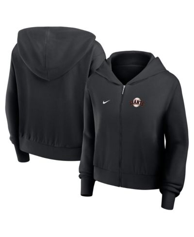 Женская куртка-худи Nike San Francisco Giants Cropped Chill Full-Zip Black