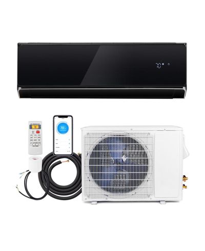 Мини-сплит кондиционер и обогреватель Mecale 12000 BTU 22 SEER2 208-230V с Wi-Fi, белый