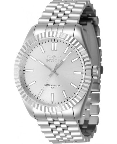 Invicta Men's 47479 Specialty Quartz 3 Hand Silver Dial Watch