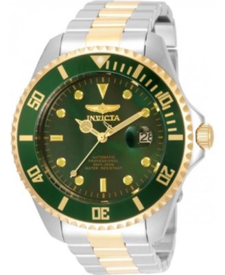Invicta Men's 35727 Pro Diver Automatic 3 Hand Green Dial Watch