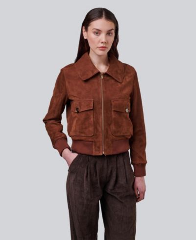 Furniq UK Women's Evie Suede Jacket