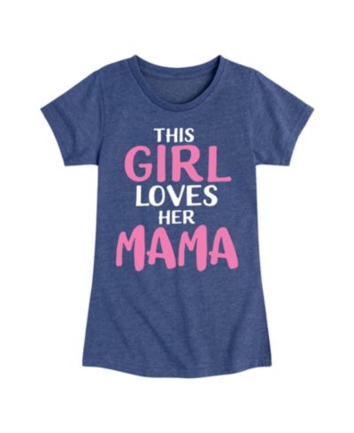 Hybrid Apparel Big Girls This Girl Loves Her Mama Graphic T-Shirt