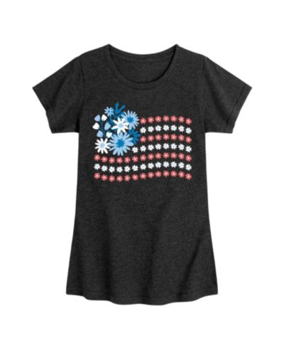 Детская футболка Hybrid Apparel Americana Floral Flag Graphic