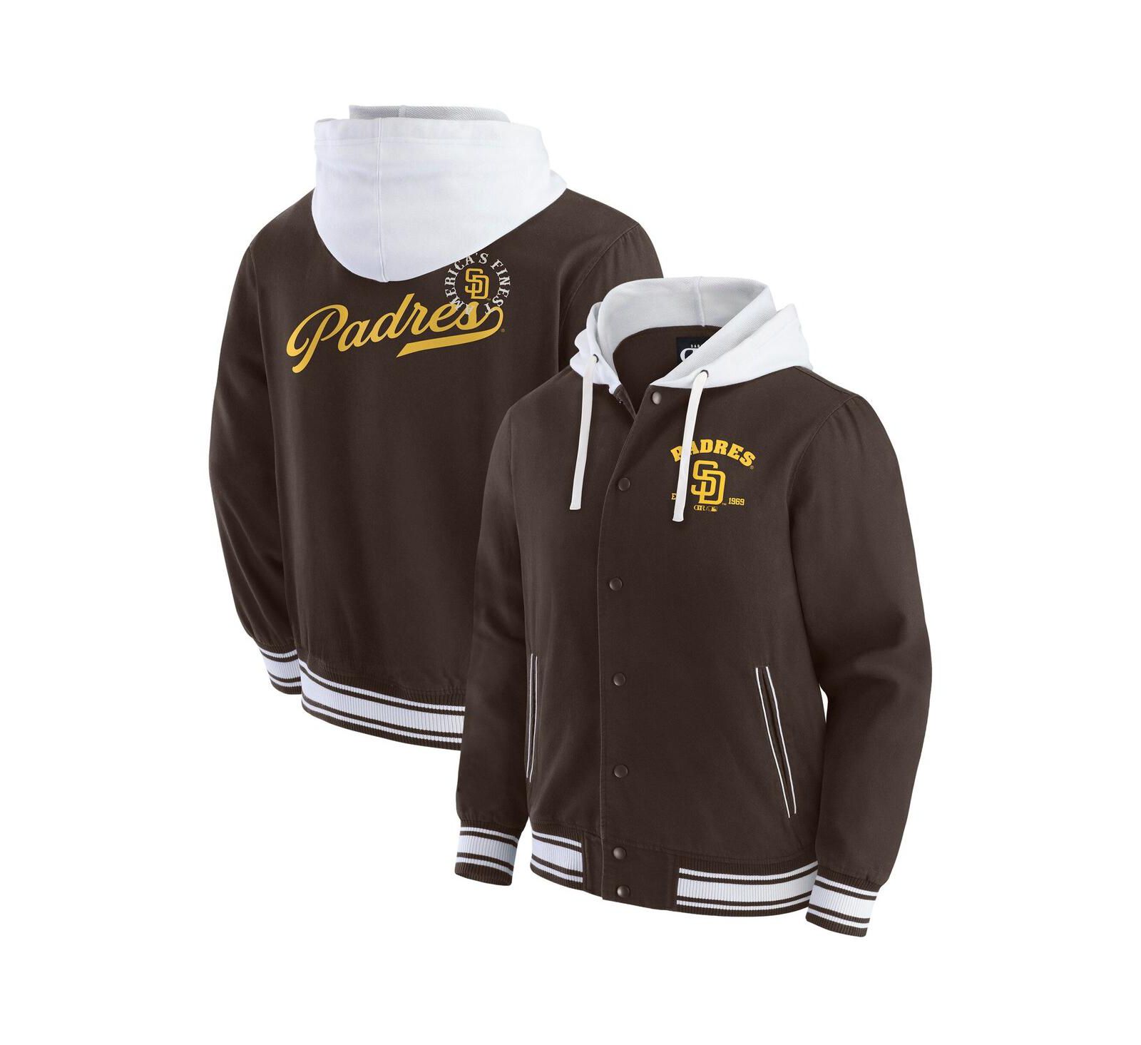 Мужская куртка Fanatics Darius Rucker Collection коричневая с капюшоном