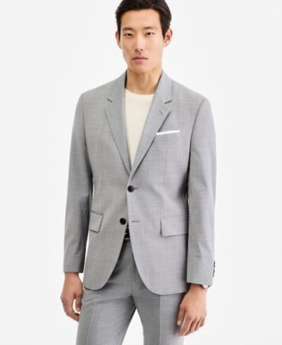 Hugo by Hugo Boss Men's Modern-Fit Dark Gray Suit Separates Jacket