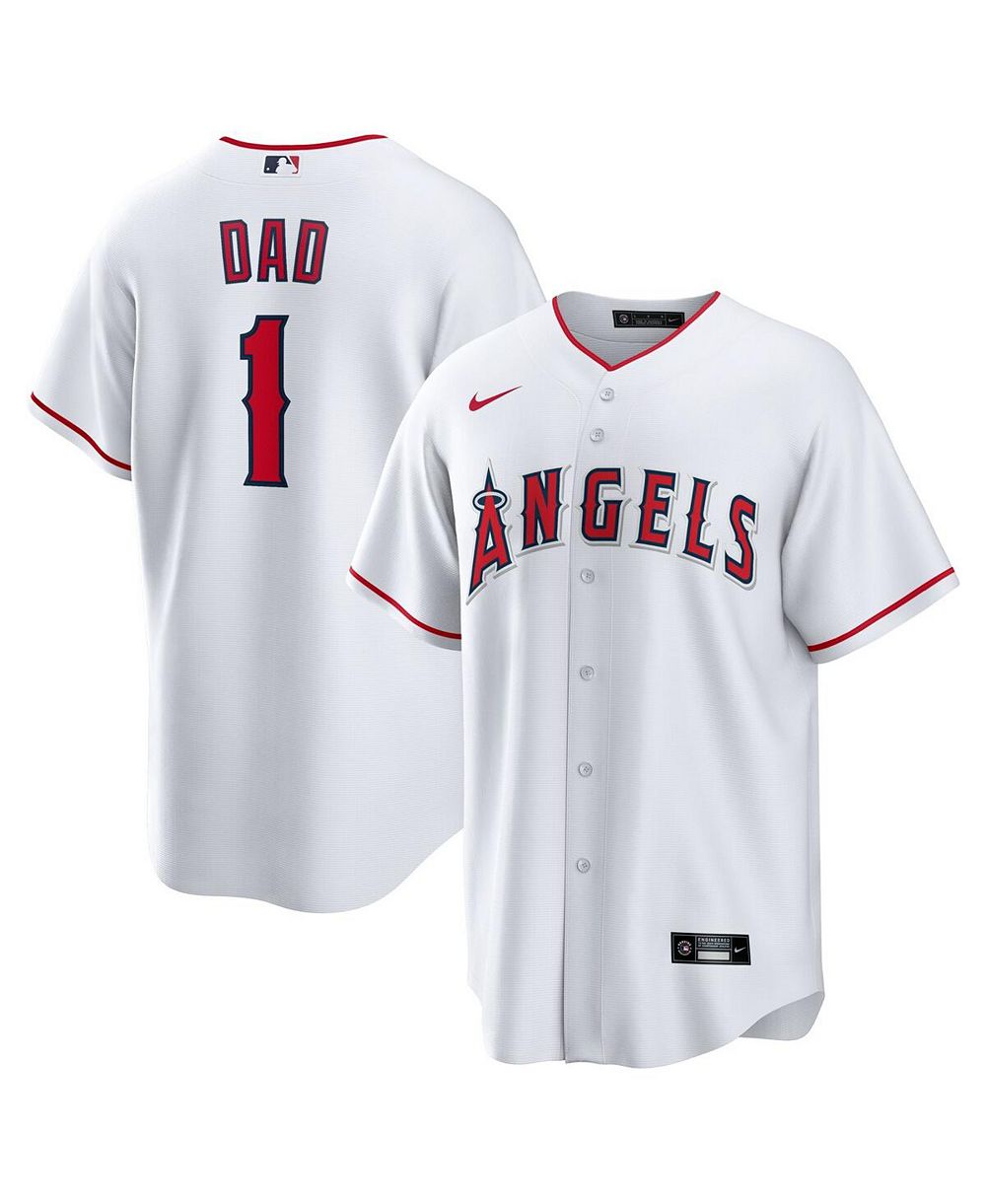 Nike Men's White Los Angeles Angels 1 Dad Home Replica Jersey