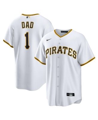 Nike Men's White Pittsburgh Pirates 1 Dad Home Replica Jersey